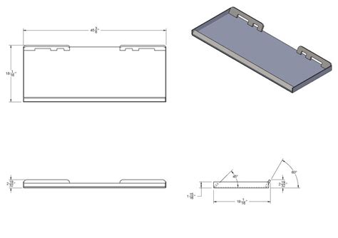 skid steer adapter plate dimensions|universal skid steer attachment plate.